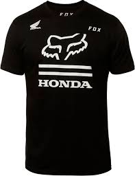 Футболка FOX HONDA PREMIUM TEE [BLK] 23132-001- ― Motocross.UA